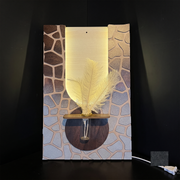 STONE LEAF WALL ART
